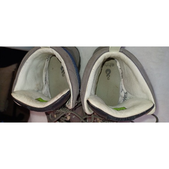 Ahnu Montara Hiking Boots Womens 5.5 Waterproof Leather Blue Gray Vibram Outsole - Picture 7 of 11